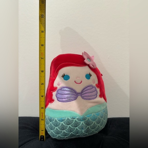 Little Mermaid Squishmallow with Red Hair and Purple Accents - Picture 5 of 6